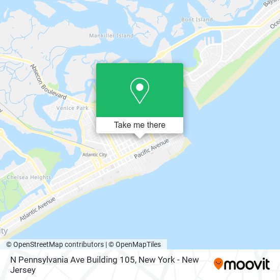 Mapa de N Pennsylvania Ave Building 105