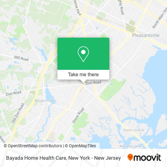 Mapa de Bayada Home Health Care