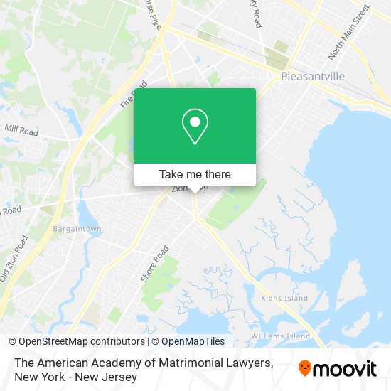 The American Academy of Matrimonial Lawyers map