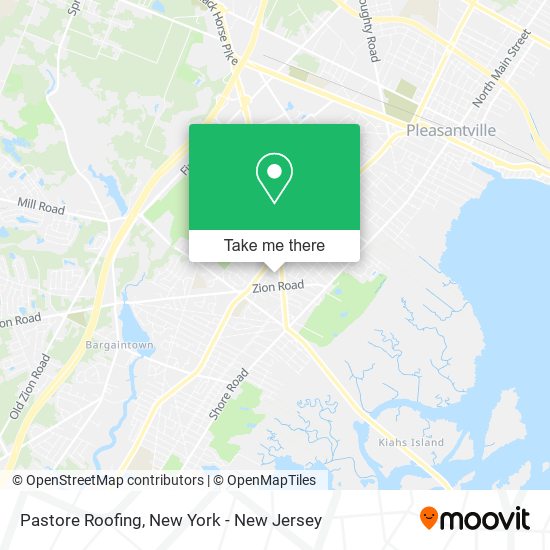 Pastore Roofing map