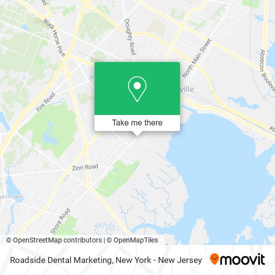 Mapa de Roadside Dental Marketing