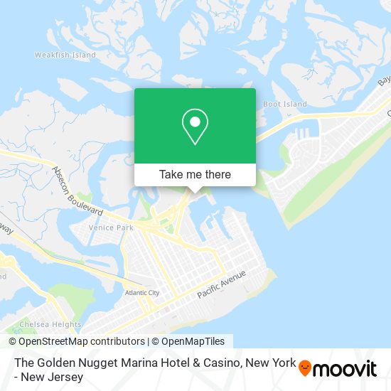 Mapa de The Golden Nugget Marina Hotel & Casino