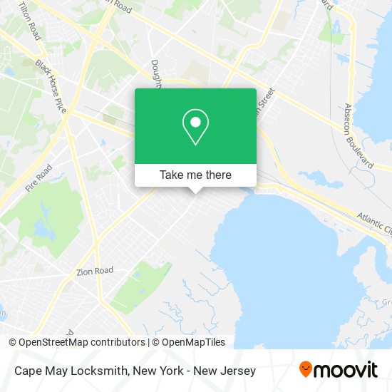Mapa de Cape May Locksmith