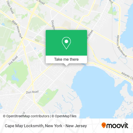 Cape May Locksmith map