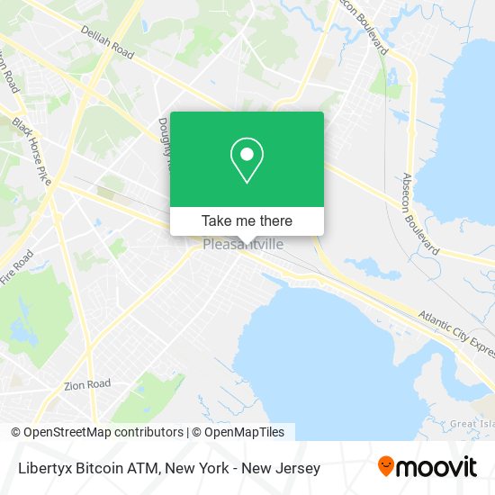 Mapa de Libertyx Bitcoin ATM