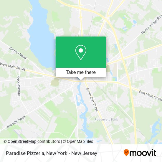 Mapa de Paradise Pizzeria