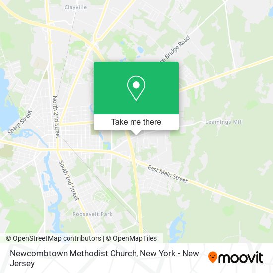 Newcombtown Methodist Church map