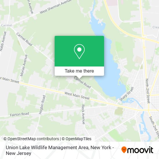 Mapa de Union Lake Wildlife Management Area