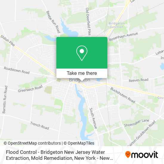 Mapa de Flood Control - Bridgeton New Jersey Water Extraction, Mold Remediation