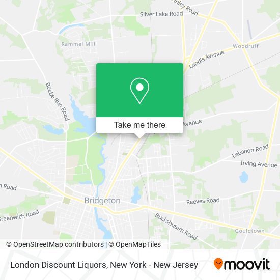 London Discount Liquors map