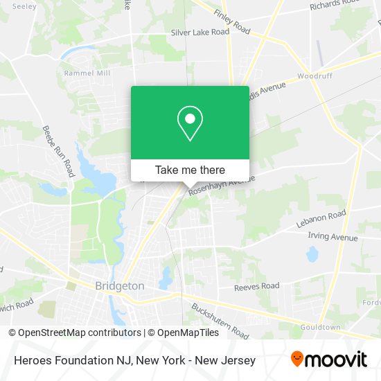 Heroes Foundation NJ map