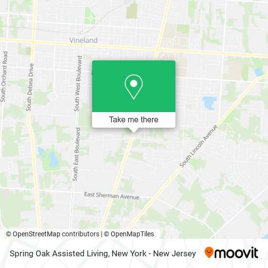 Spring Oak Assisted Living map