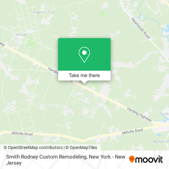 Smith Rodney Custom Remodeling map