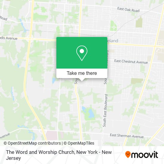 The Word and Worship Church map