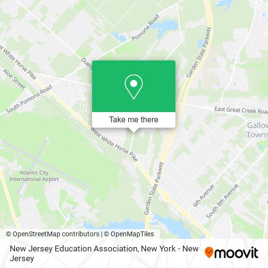 New Jersey Education Association map