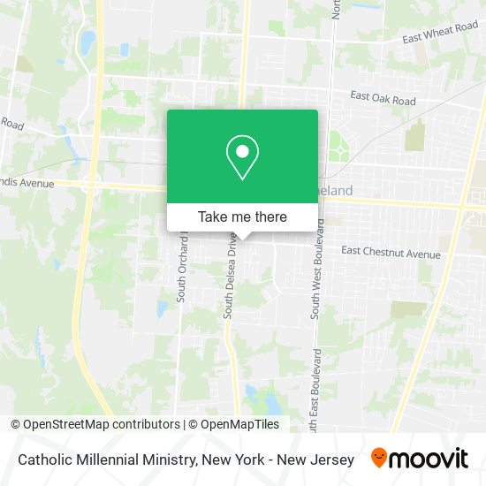 Catholic Millennial Ministry map