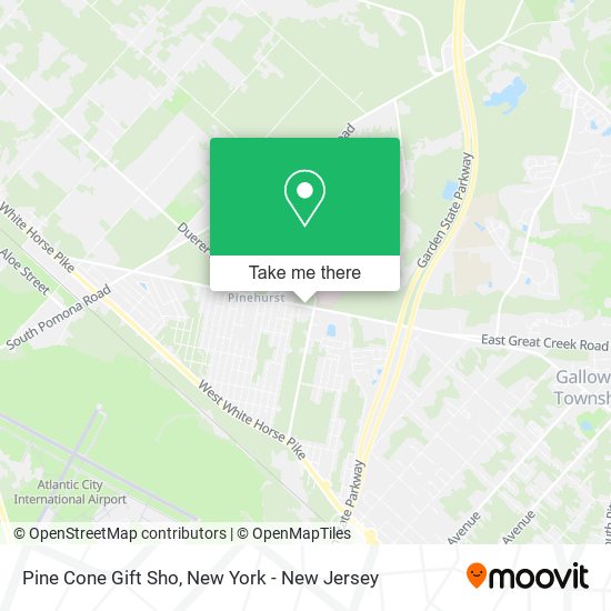 Mapa de Pine Cone Gift Sho