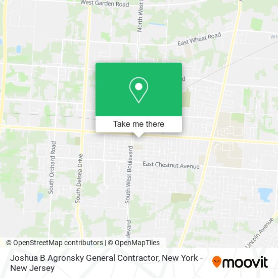 Mapa de Joshua B Agronsky General Contractor