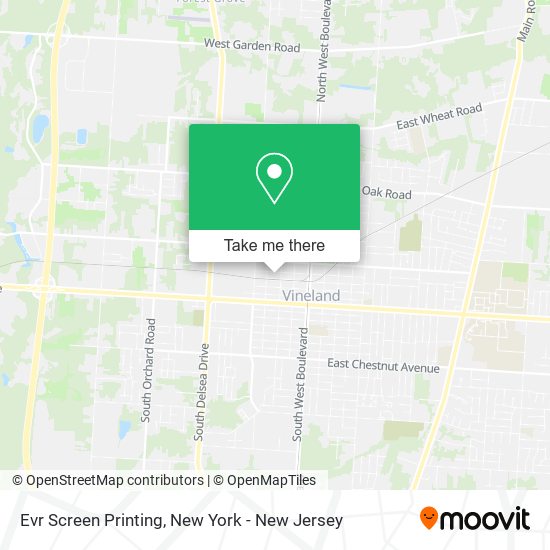 Evr Screen Printing map