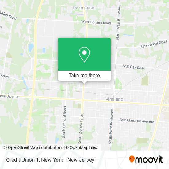 Credit Union 1 map