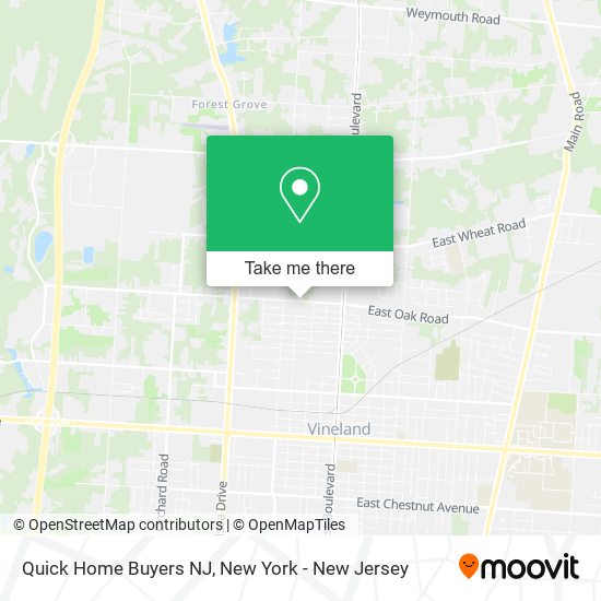 Quick Home Buyers NJ map