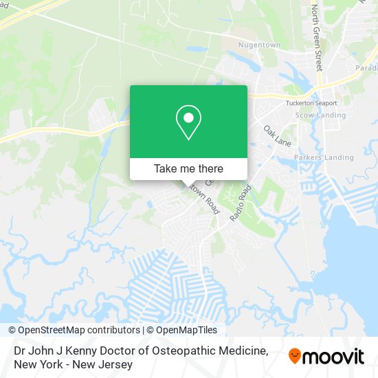 Dr John J Kenny Doctor of Osteopathic Medicine map