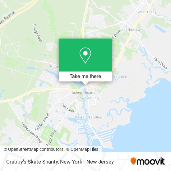 Crabby's Skate Shanty map