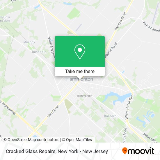 Cracked Glass Repairs map