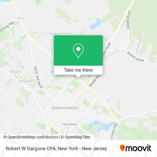 Robert W Gargone CPA map