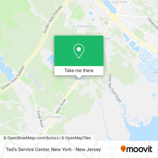 Ted's Service Center map