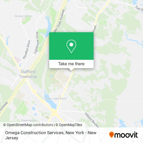 Mapa de Omega Construction Services