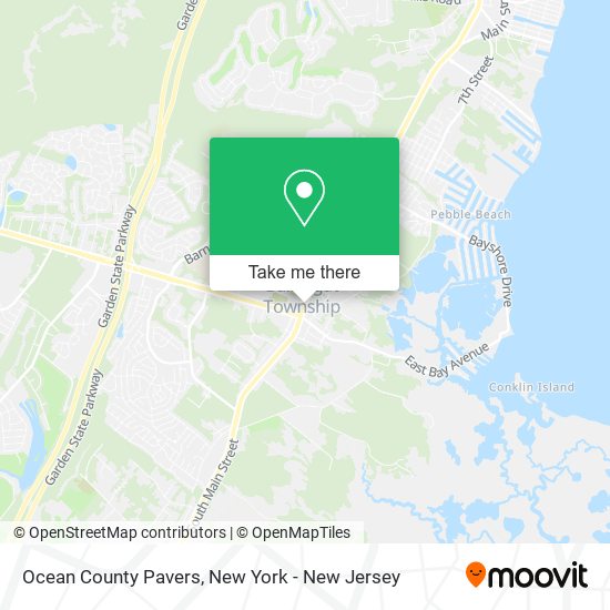 Mapa de Ocean County Pavers