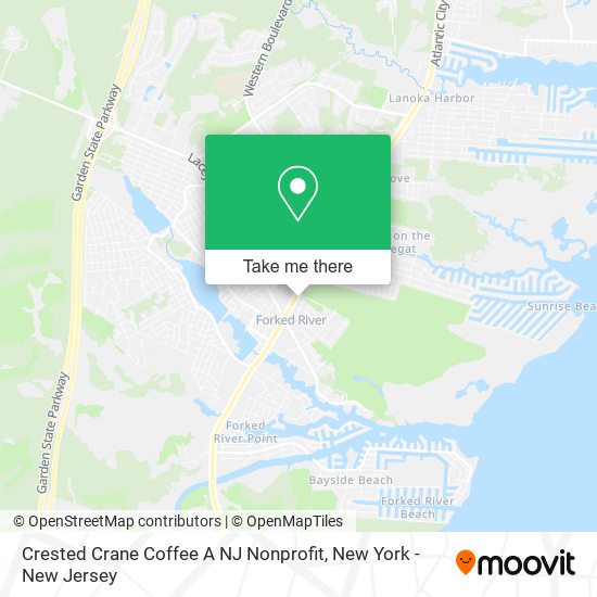 Mapa de Crested Crane Coffee A NJ Nonprofit