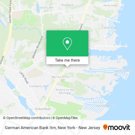 German American Bank Itm map