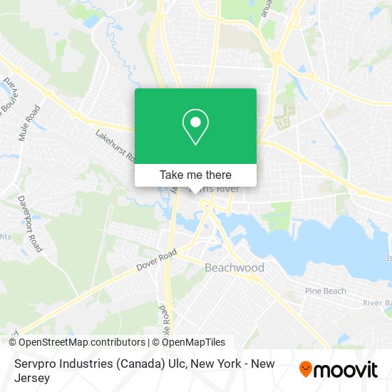 Servpro Industries (Canada) Ulc map