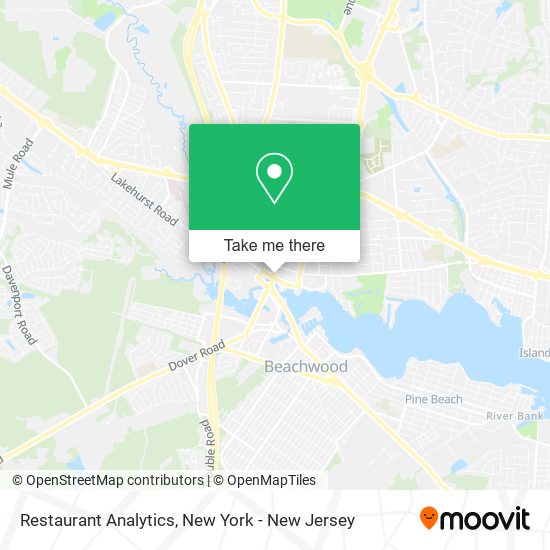 Restaurant Analytics map