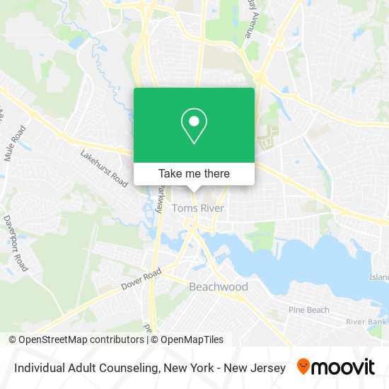 Individual Adult Counseling map