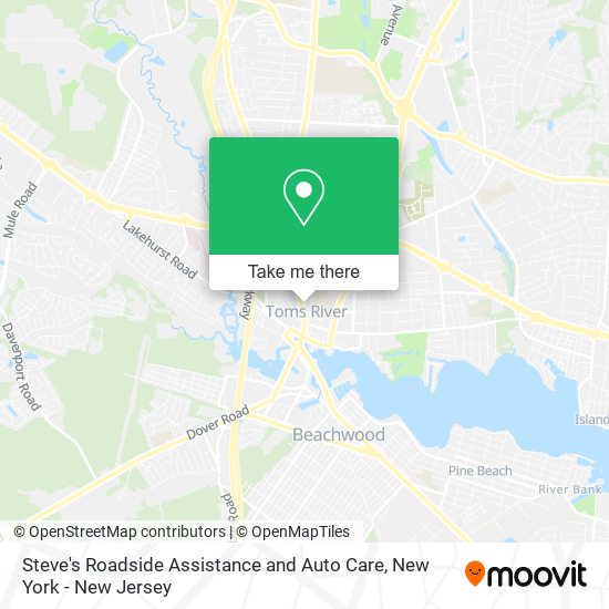 Steve's Roadside Assistance and Auto Care map