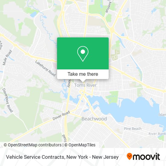 Vehicle Service Contracts map