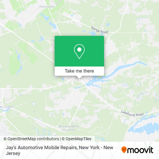 Mapa de Jay's Automotive Mobile Repairs