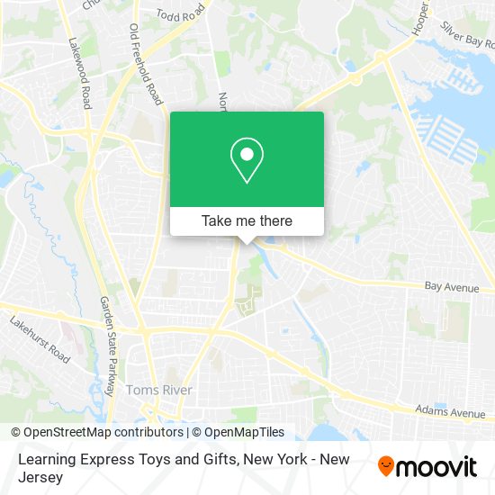 Mapa de Learning Express Toys and Gifts