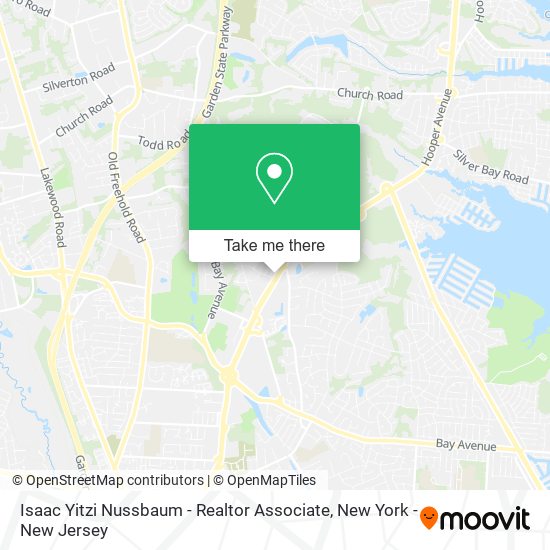 Isaac Yitzi Nussbaum - Realtor Associate map