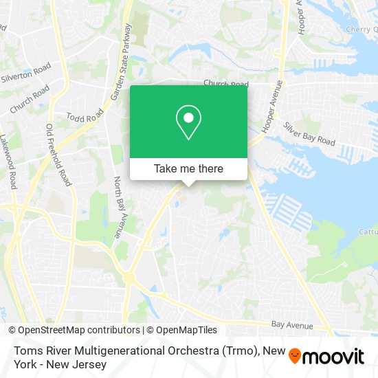 Mapa de Toms River Multigenerational Orchestra (Trmo)