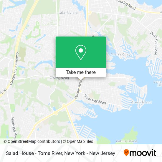 Salad House - Toms River map