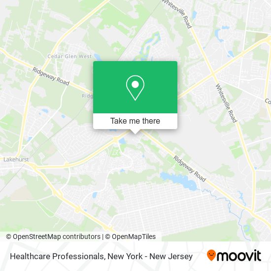 Healthcare Professionals map