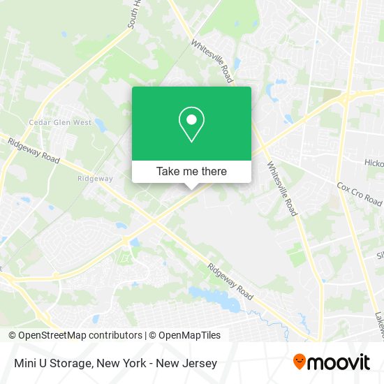 Mini U Storage map