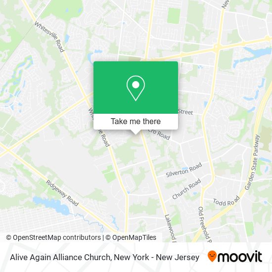 Alive Again Alliance Church map