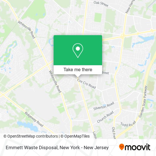 Mapa de Emmett Waste Disposal