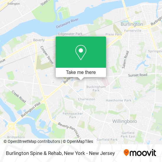 Burlington Spine & Rehab map