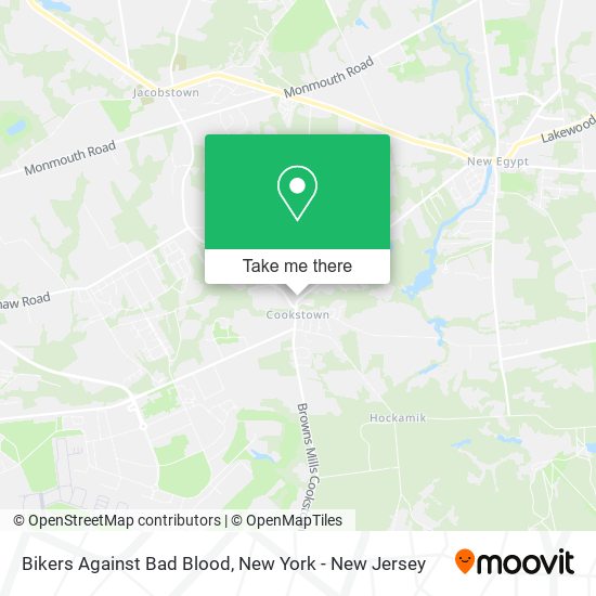 Bikers Against Bad Blood map